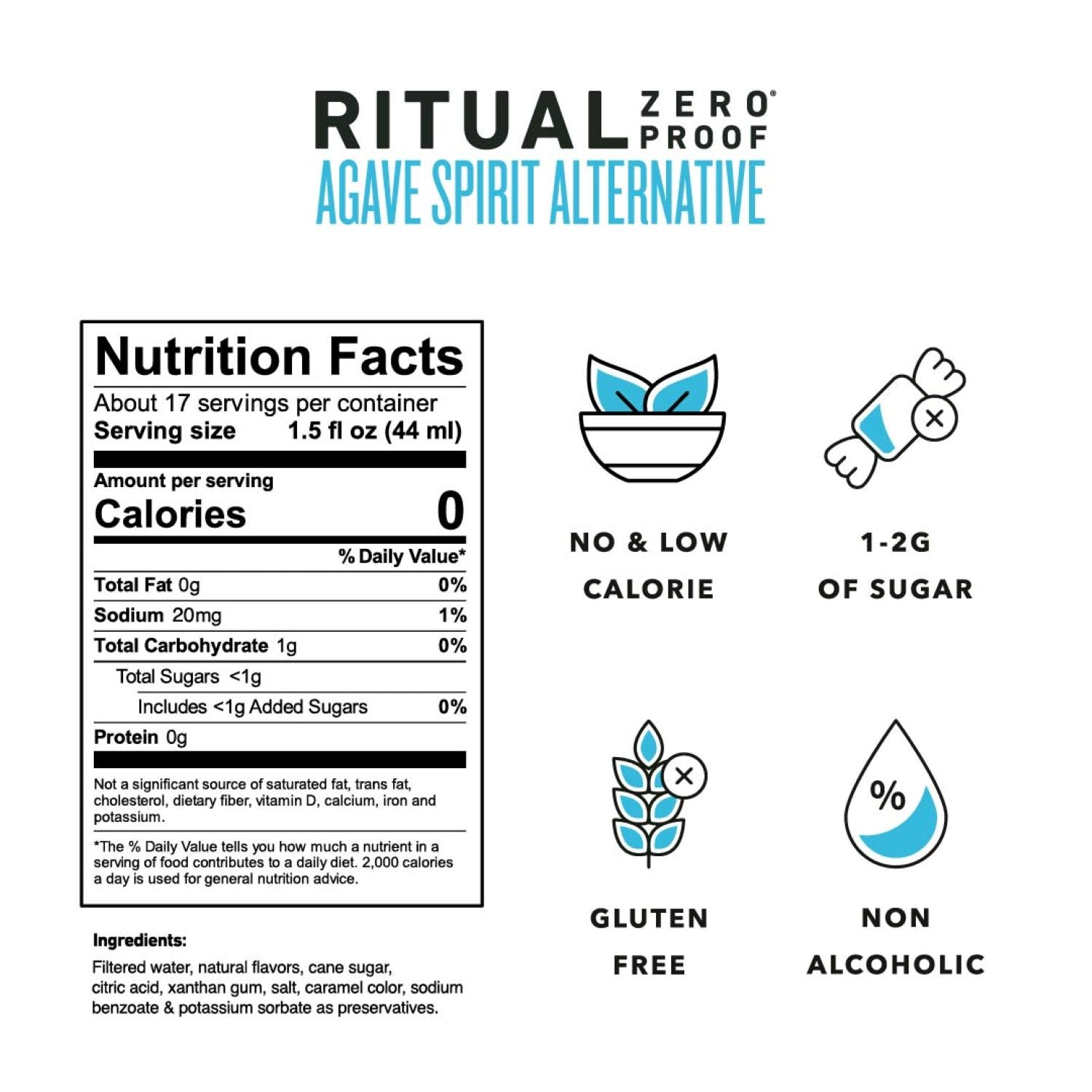 Ritual Agave Spirit Alternative - Wholesale 6-Pack Case