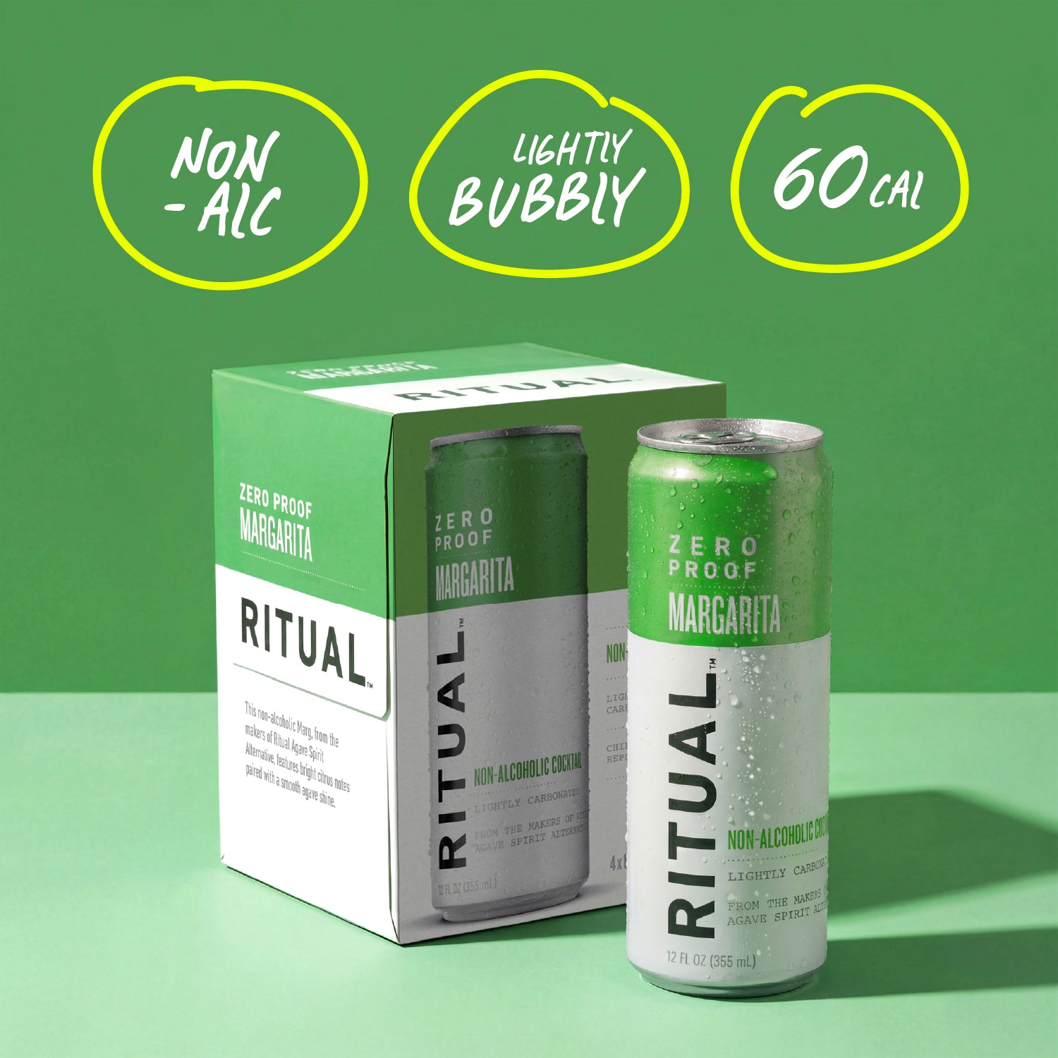 Ritual Margarita Non-Alcoholic Cocktail - Wholesale 6 (4-Packs) 12 fl oz Cans