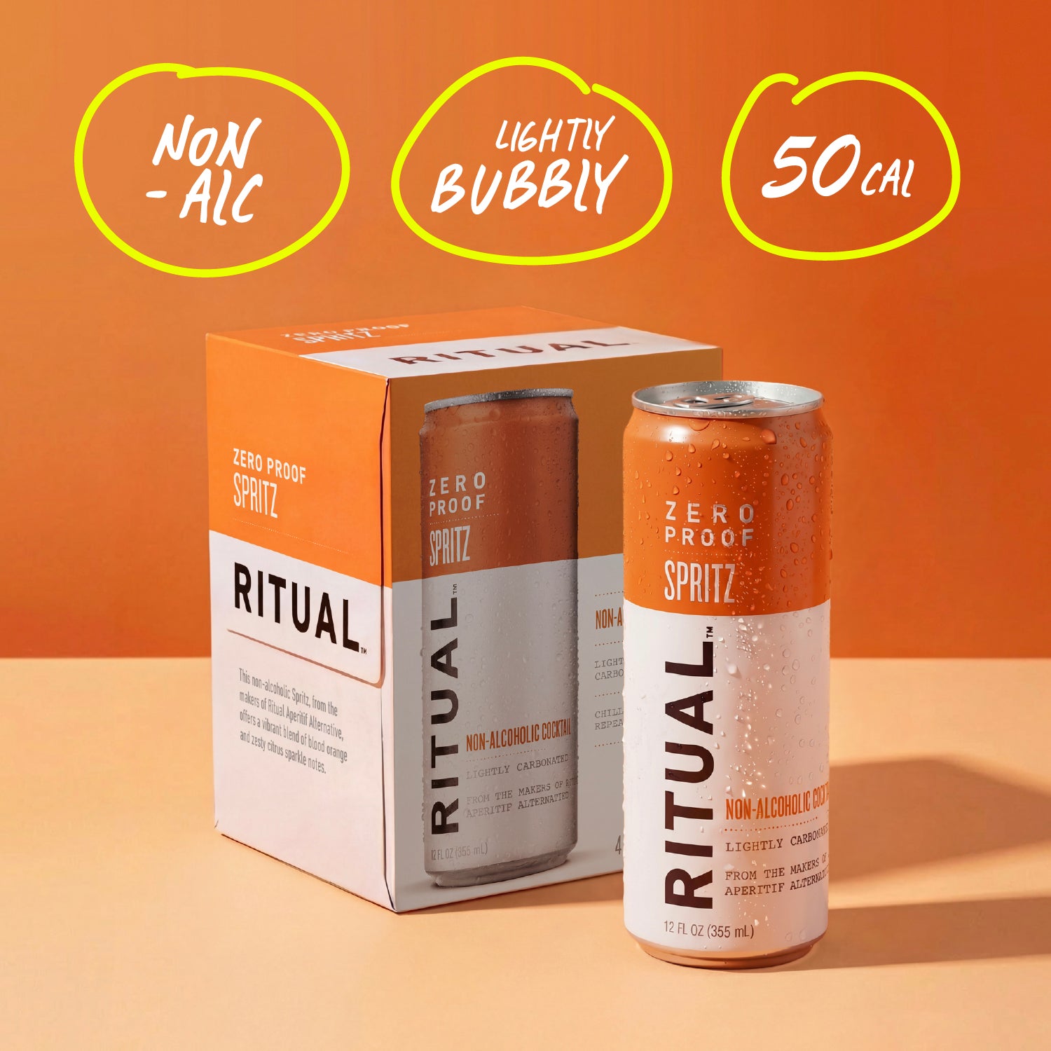 Ritual Spritz Non-Alcoholic Cocktail - Wholesale 6 (4-Packs) 12 fl oz Cans